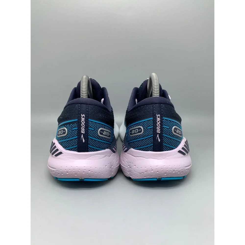 Brooks Glycerin‎ GTS 20 Navy Pink Running Shoes 1203701B412 Women's Sz 8.5